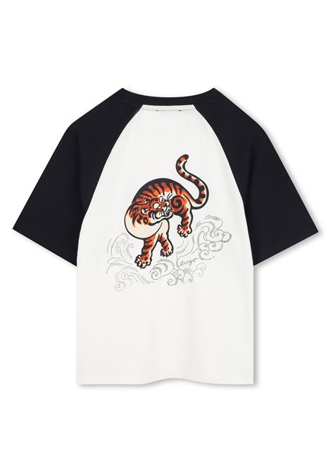T-shirt con stampa KENZO KIDS | K61444117